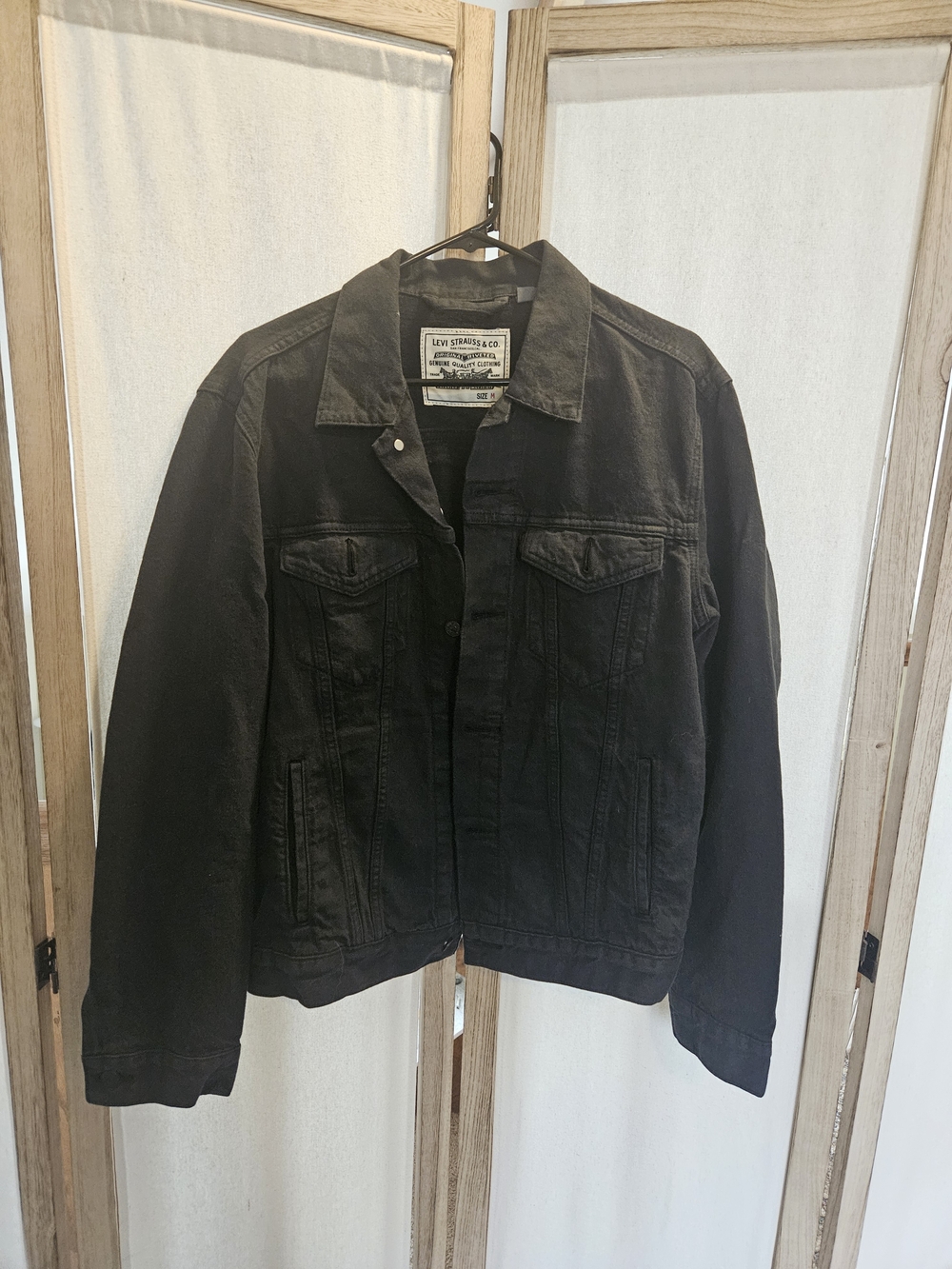 Levi's Black Lightweight Denim Shirt Jacket